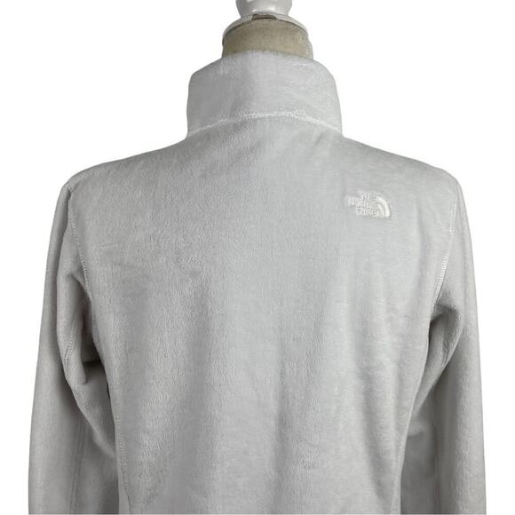 Women’s The North Face Helata Full Zip Fleece Fuzzy Jacket White Size Medium - Picture 10 of 15